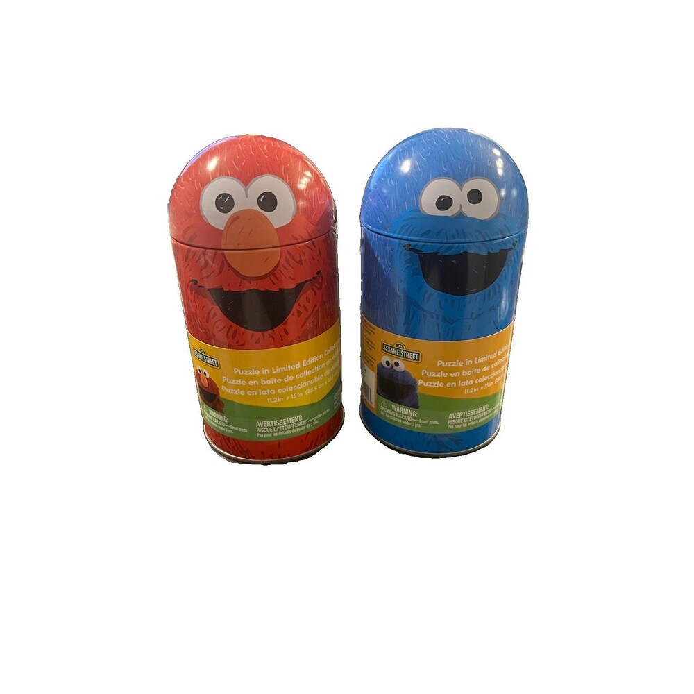 Sesame Street Limited Edition Collectible Jigsaw Puzzles Elmo & Cookie Monster